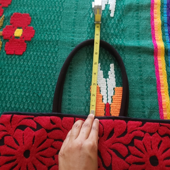 NWOT ♥️ RED Jalapa de Díaz, Oaxaca Mexican Satchel - Picture 5 of 12
